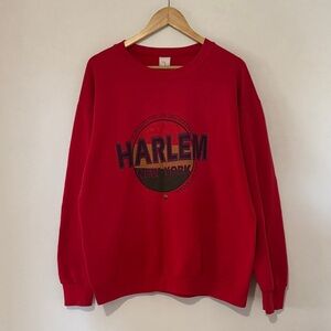Vintage Harlem New York Crewneck Sweatshirt / XL / 90s